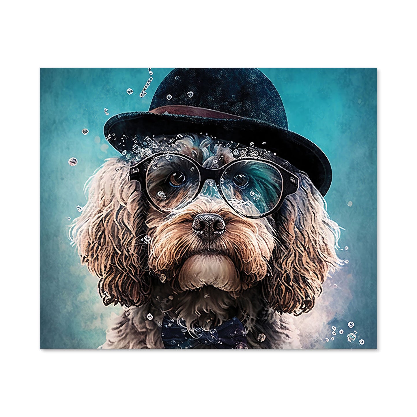 Cockapoo Dog Splashart Kitchen Splashback
