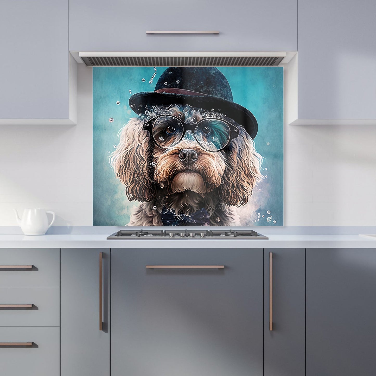 Cockapoo Dog Splashart Kitchen Splashback