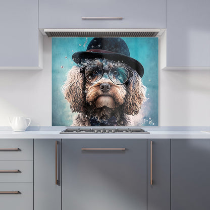 Cockapoo Dog Splashart Kitchen Splashback