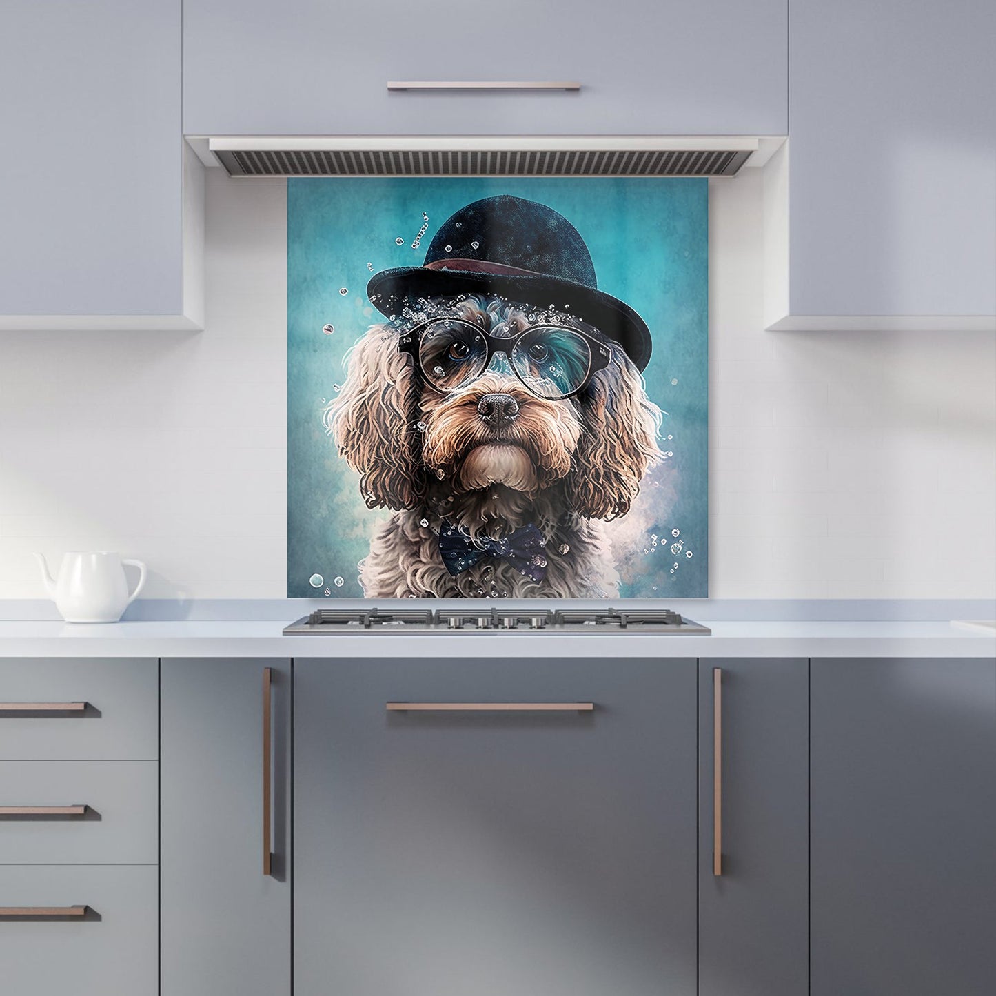 Cockapoo Dog Splashart Kitchen Splashback