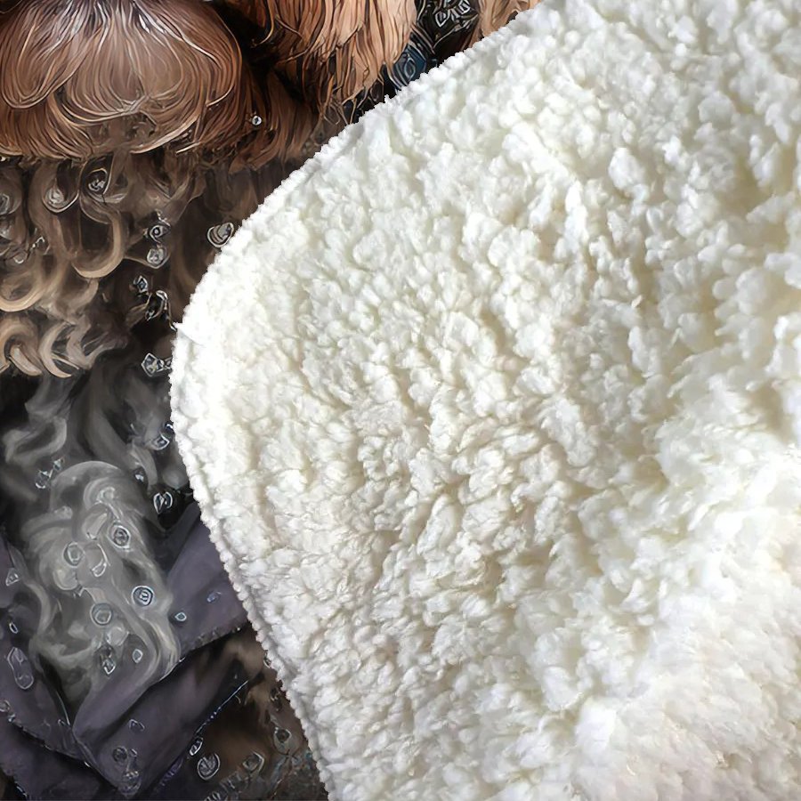 Cockapoo Dog With Glasses Splashart Sherpa Blanket