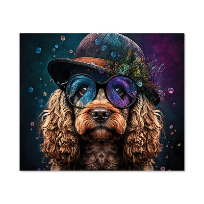 Cockapoo Dog Face Splashart Kitchen Splashback