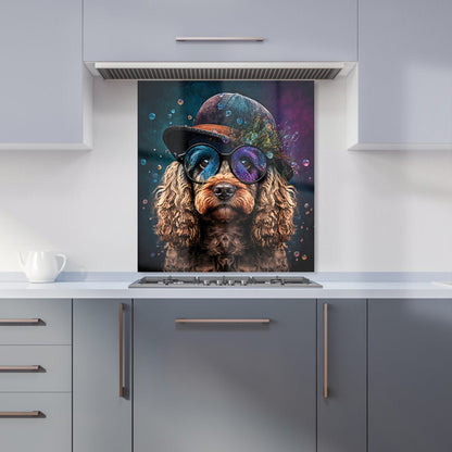 Cockapoo Dog Face Splashart Kitchen Splashback
