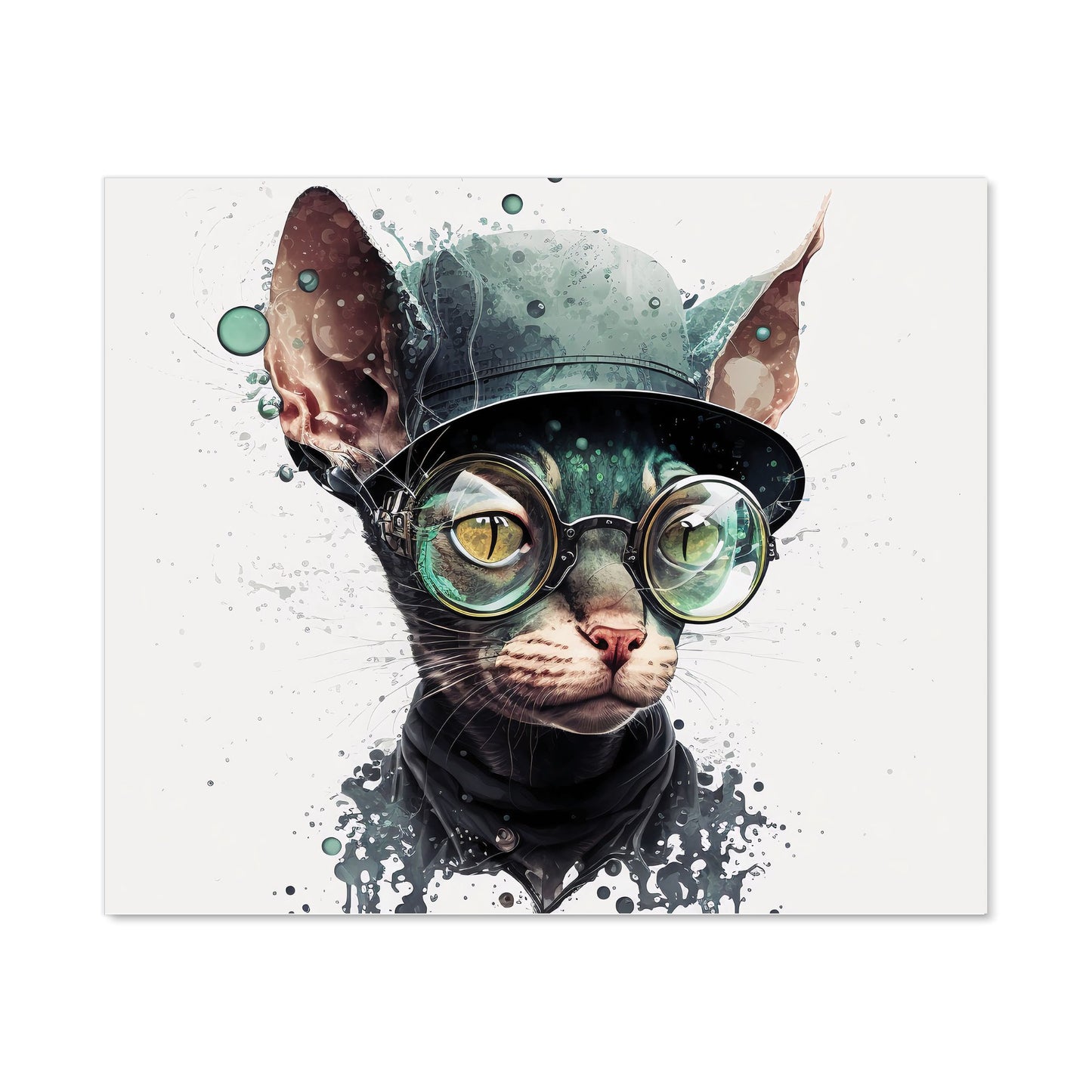 Cornish Rex Cat Splashart Kitchen Splashback