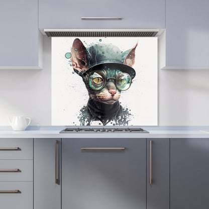 Cornish Rex Cat Splashart Kitchen Splashback