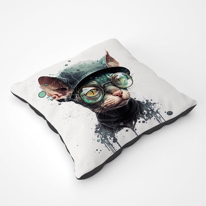Cornish Rex Cat Splashart Pet Bed