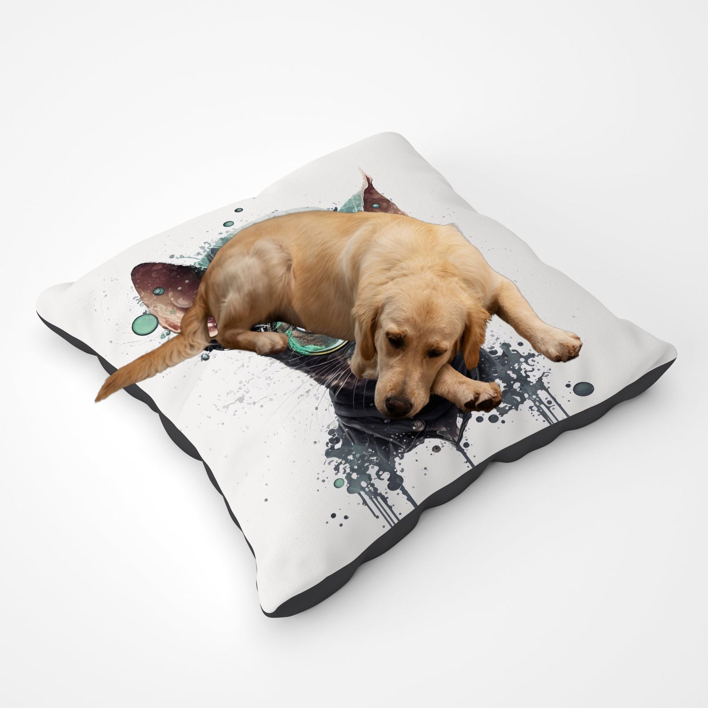 Cornish Rex Cat Splashart Pet Bed