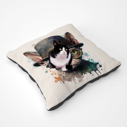 Devon Rex Cat With Glasses Splashart Ped Bed