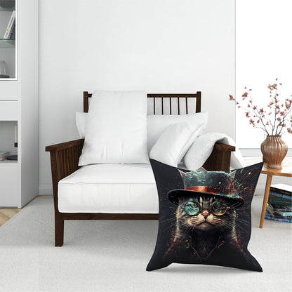 Cat With Glasses Splashart Pet Bed