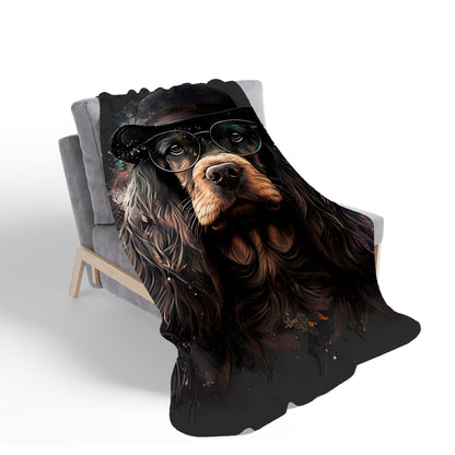 English Cocker Spaniel Sherpa Blanket