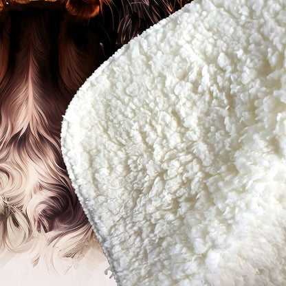 English Cocker Spaniel Splashart Sherpa Blanket