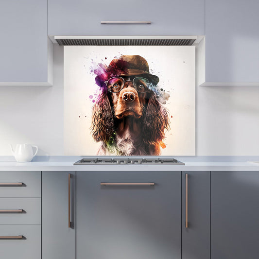 English Cocker Spaniel Splashart Kitchen Splashback