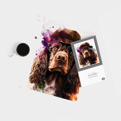 English Cocker Spaniel Splashart Jigsaw Puzzle