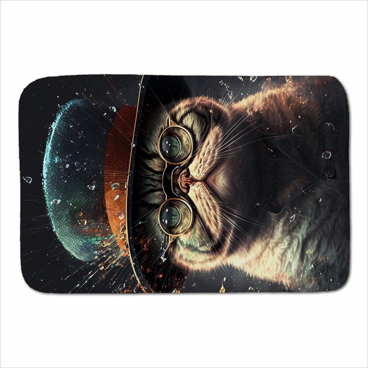 Shorthair Cat Splashart Sherpa Blanket