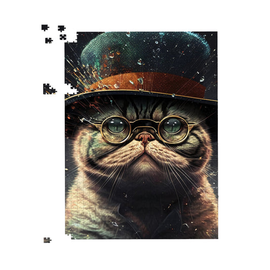 Shorthair Cat Splashart Jigsaw Puzzle