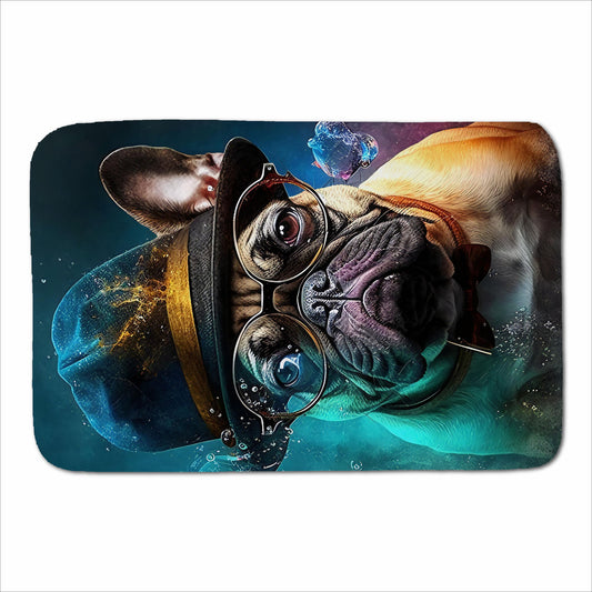 French Bulldog Splashart Sherpa Blanket