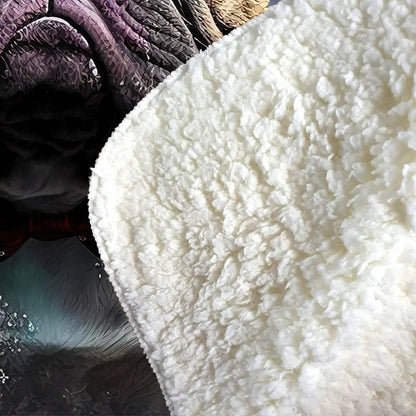 French Bulldog Splashart Sherpa Blanket