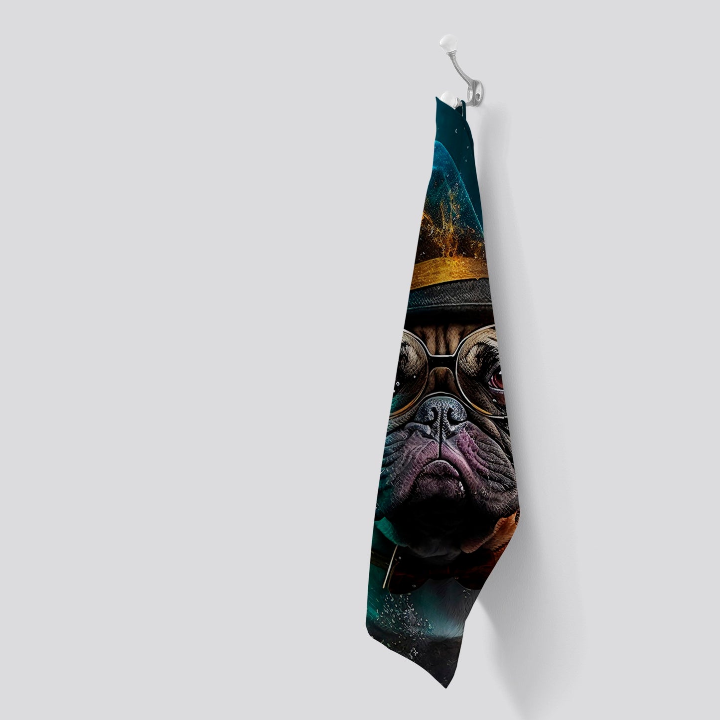 French Bulldog Splashart Tea Towel