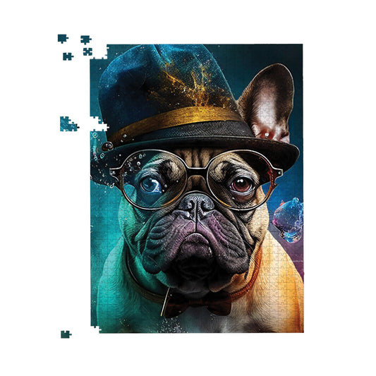 French Bulldog Splashart Jigsaw Puzzle