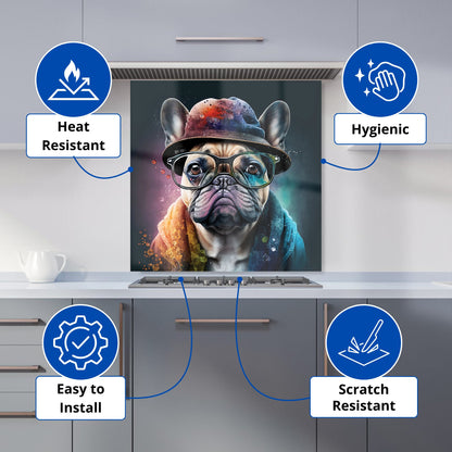 French Bulldog Dog Splashart Kitchen Splashback