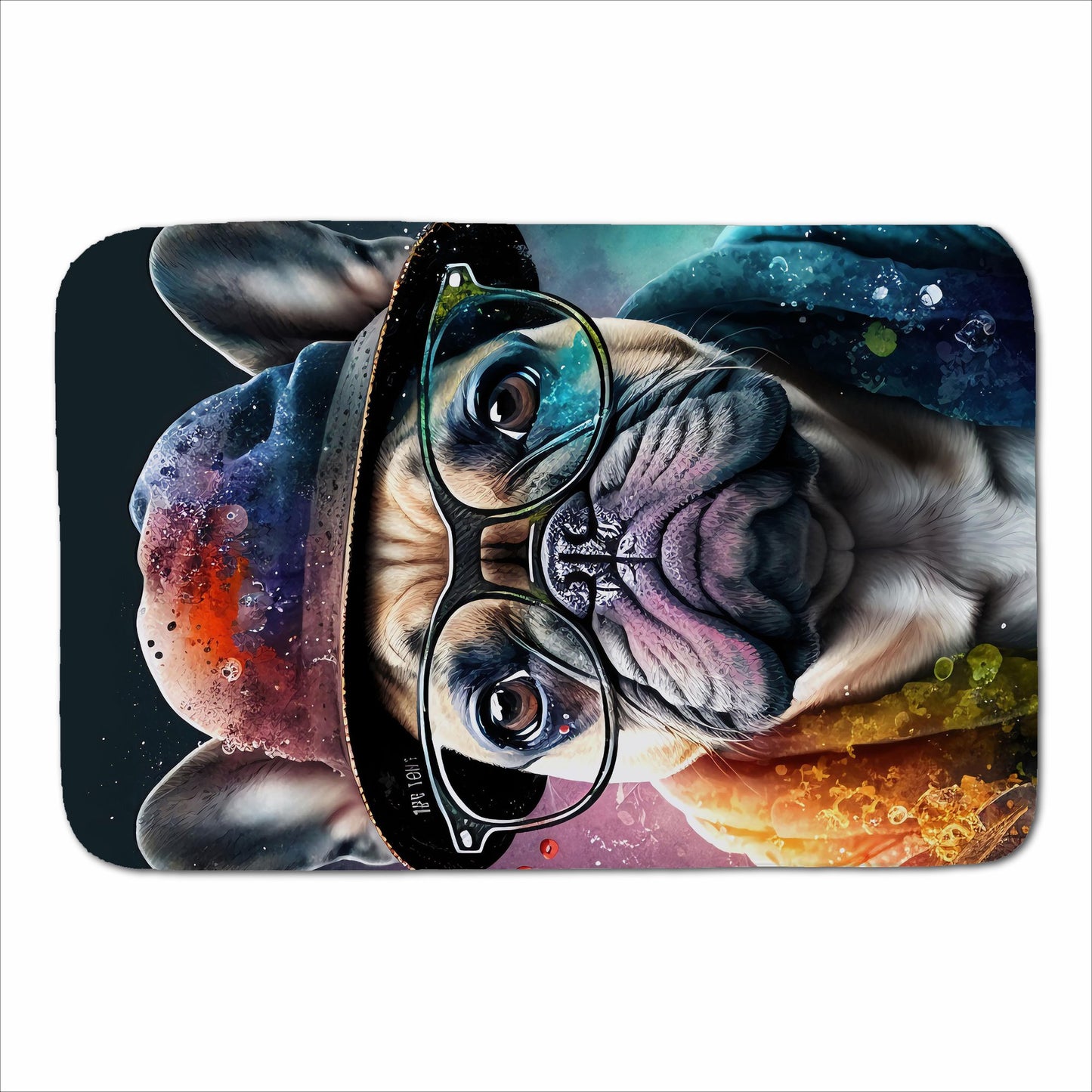 French Bulldog Dog Splashart Sherpa Blanket