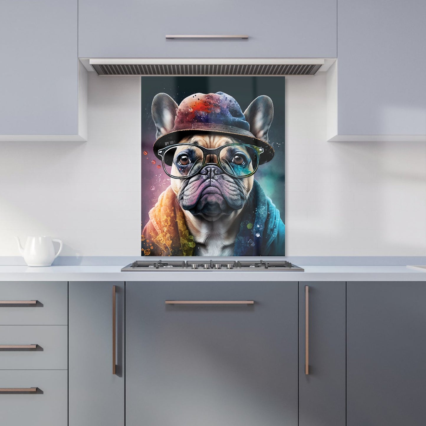 French Bulldog Dog Splashart Kitchen Splashback