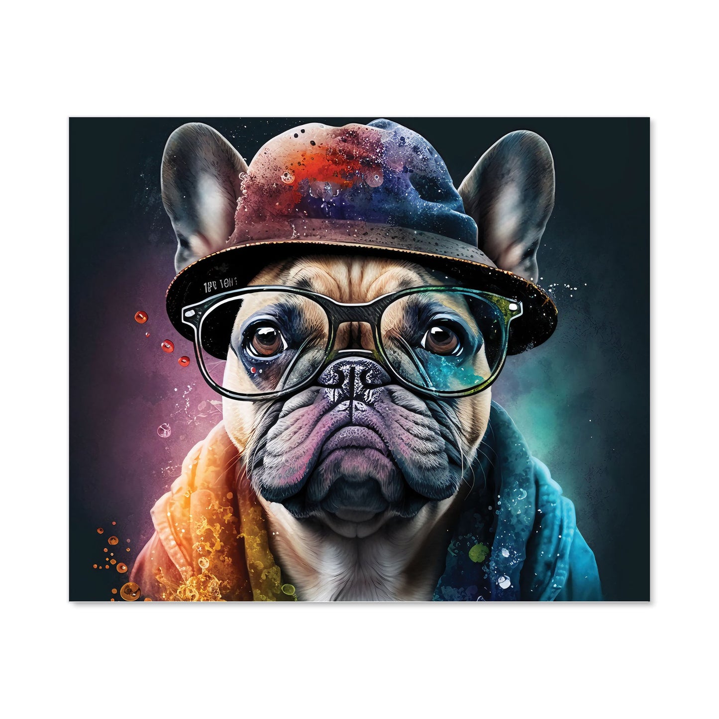French Bulldog Dog Splashart Kitchen Splashback