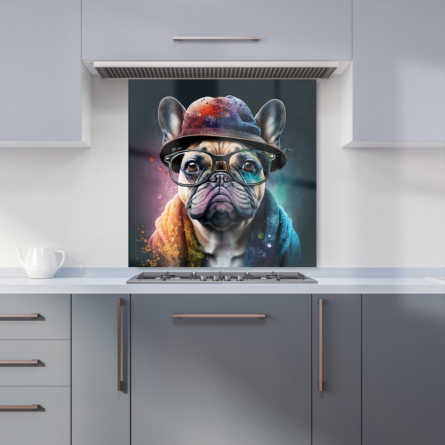 French Bulldog Dog Splashart Kitchen Splashback