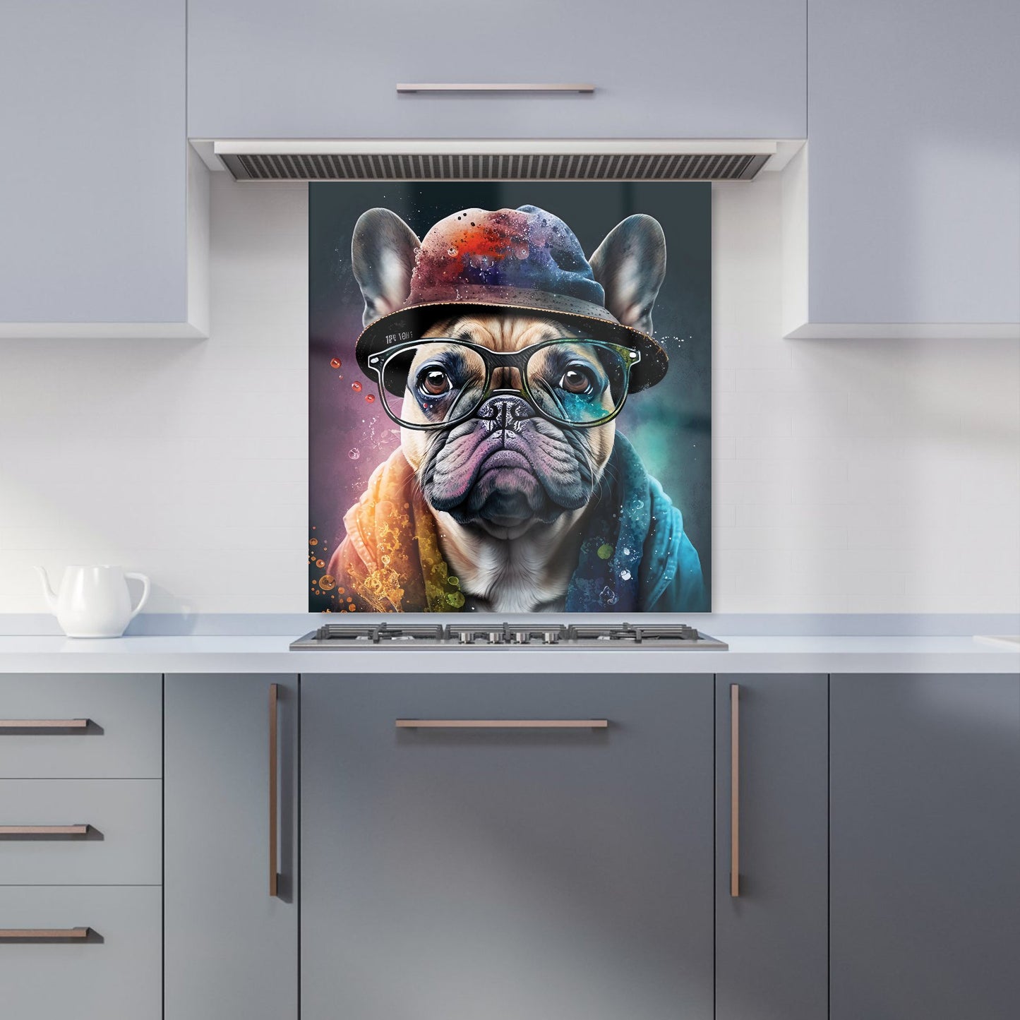 French Bulldog Dog Splashart Kitchen Splashback