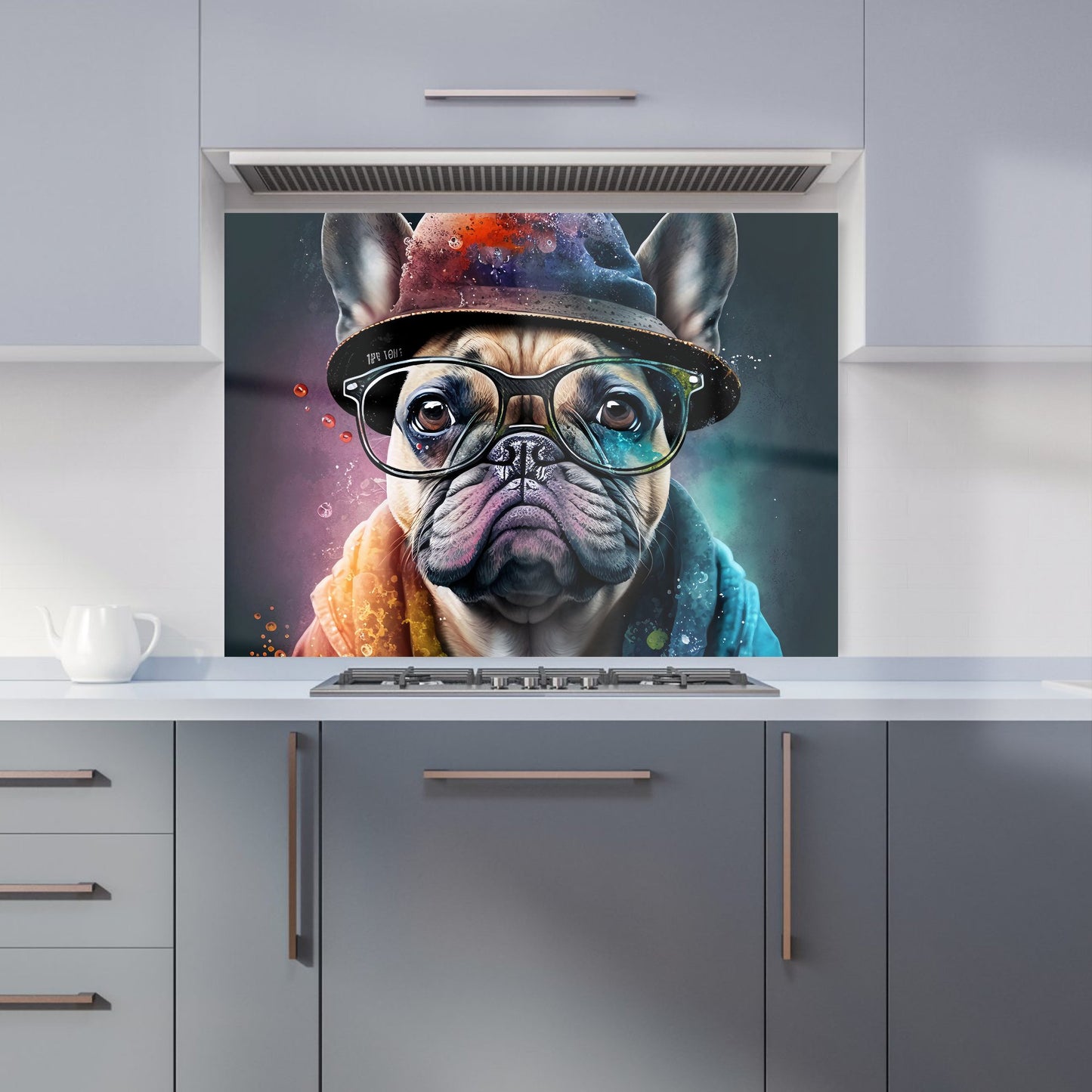 French Bulldog Dog Splashart Kitchen Splashback