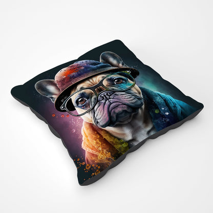 French Bulldog Dog Splashart Pet Bed