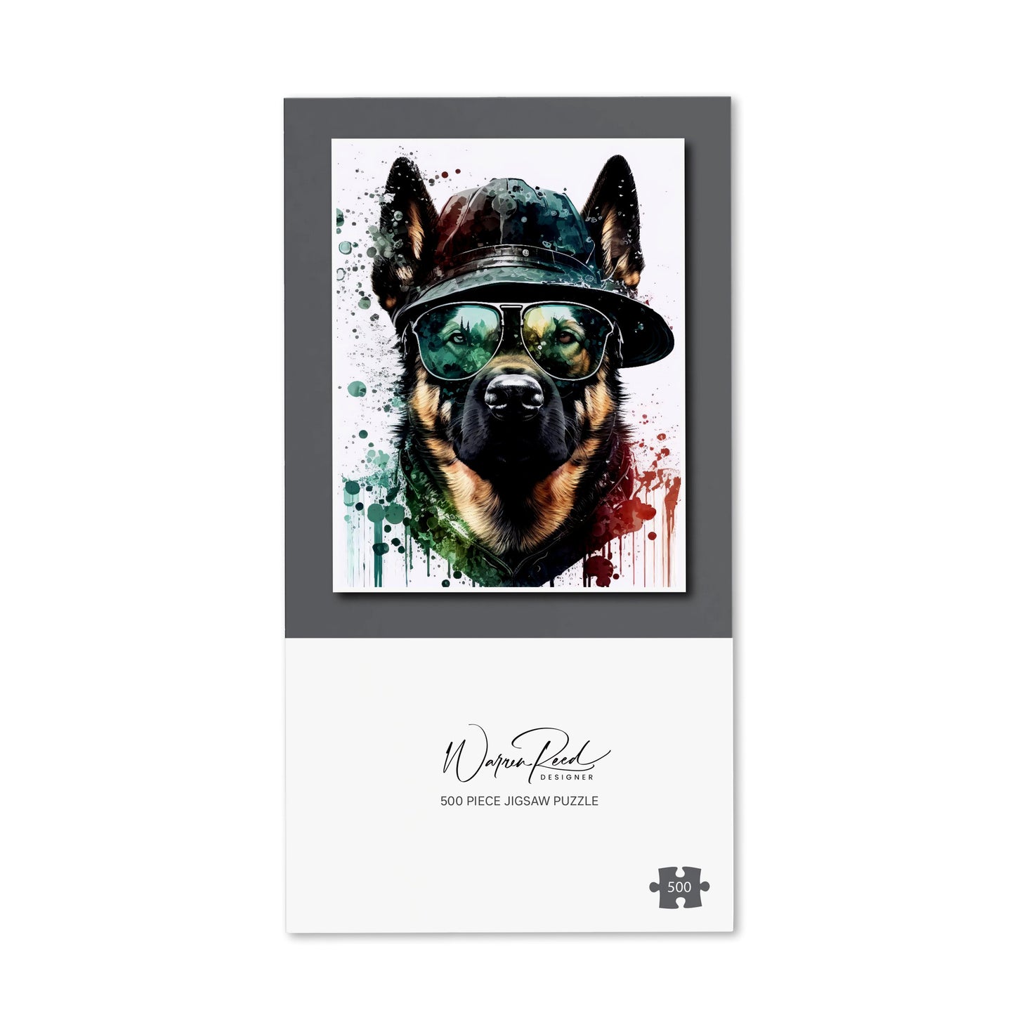 German Shepherd Splashart Jigsaw Puzzle