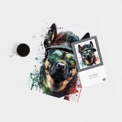 German Shepherd Splashart Jigsaw Puzzle