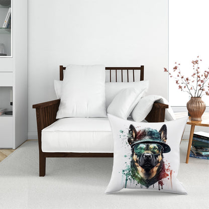 German Shepherd Splashart Pet Bed