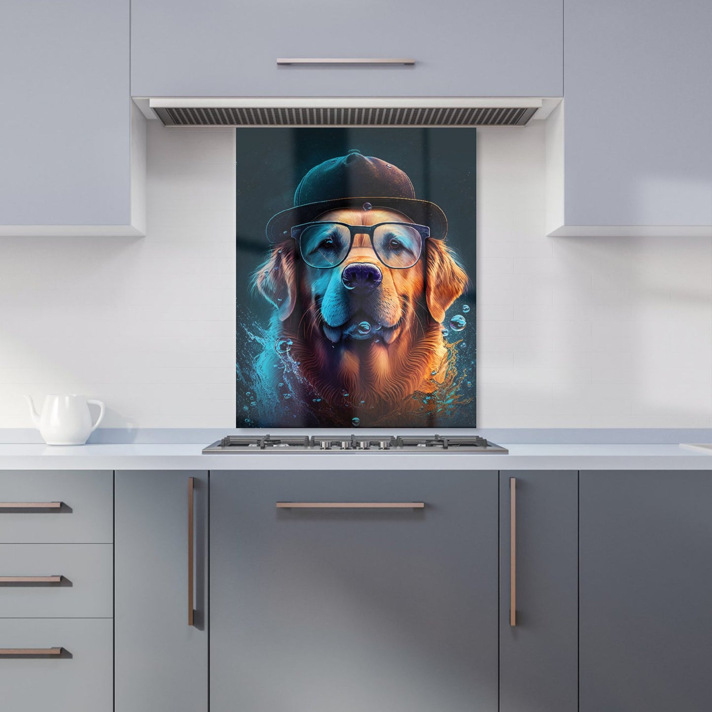 Golden Retriever Dog Kitchen Splashback