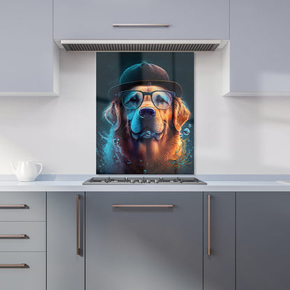 Golden Retriever Dog Kitchen Splashback