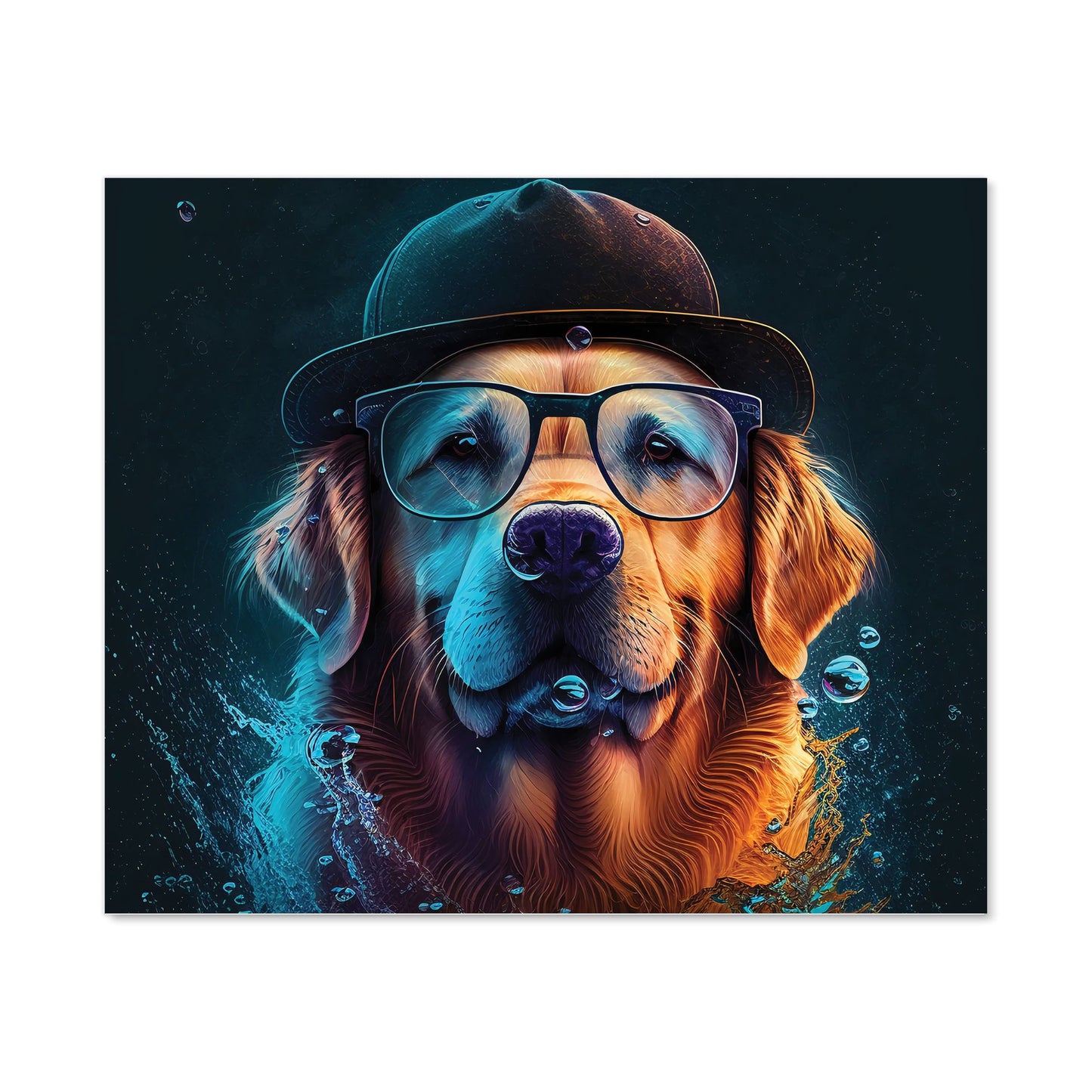 Golden Retriever Dog Kitchen Splashback
