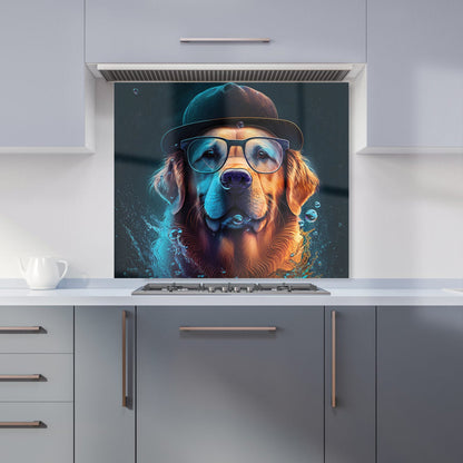 Golden Retriever Dog Kitchen Splashback