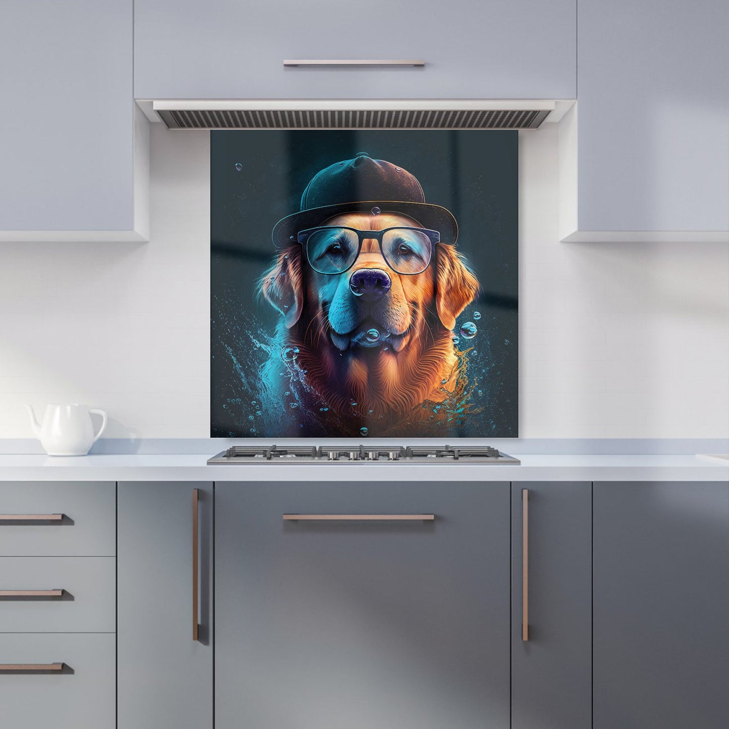 Golden Retriever Dog Kitchen Splashback