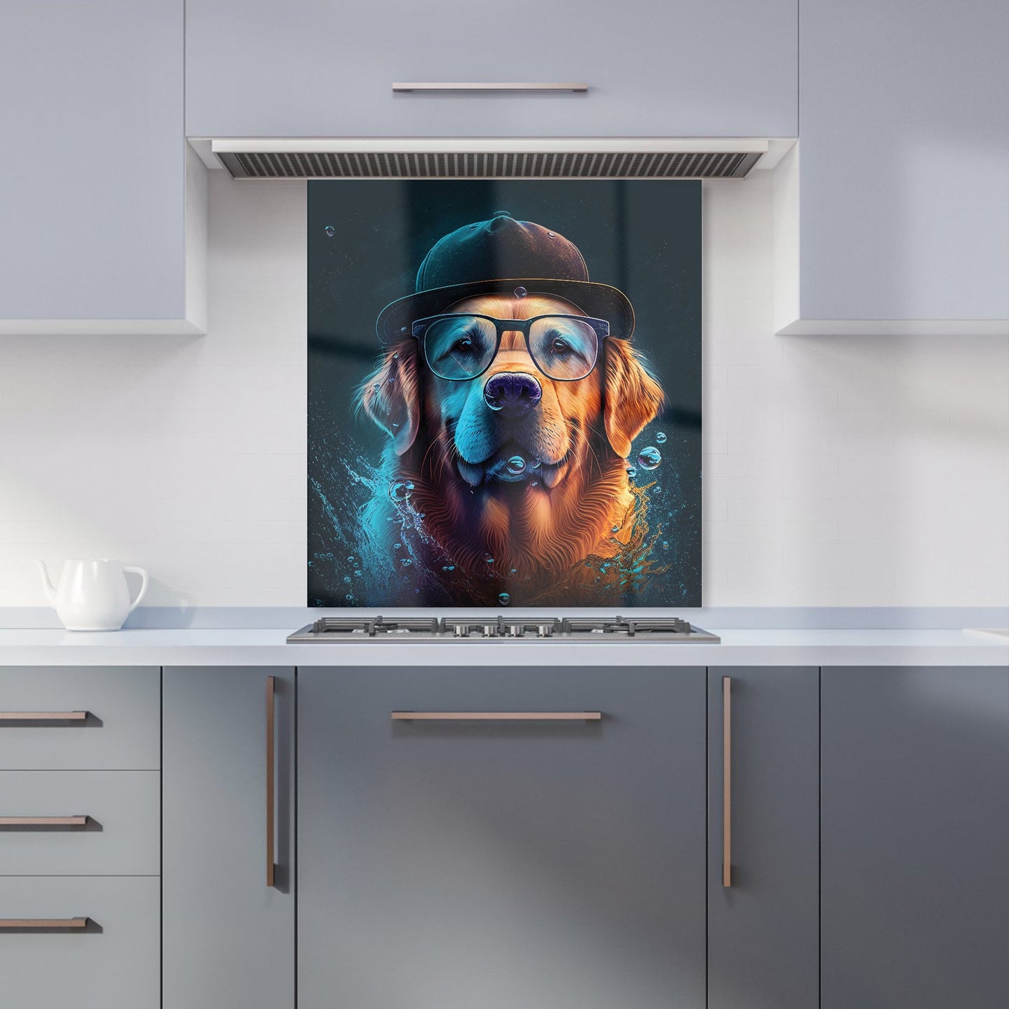 Golden Retriever Dog Kitchen Splashback