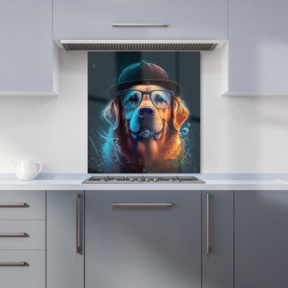 Golden Retriever Dog Kitchen Splashback