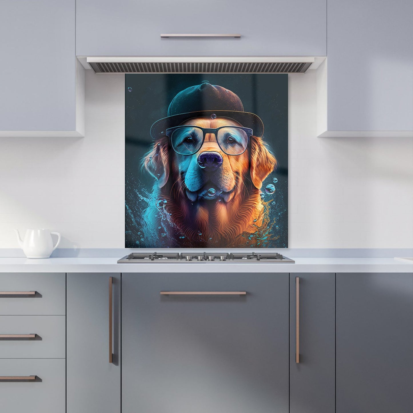 Golden Retriever Dog Kitchen Splashback