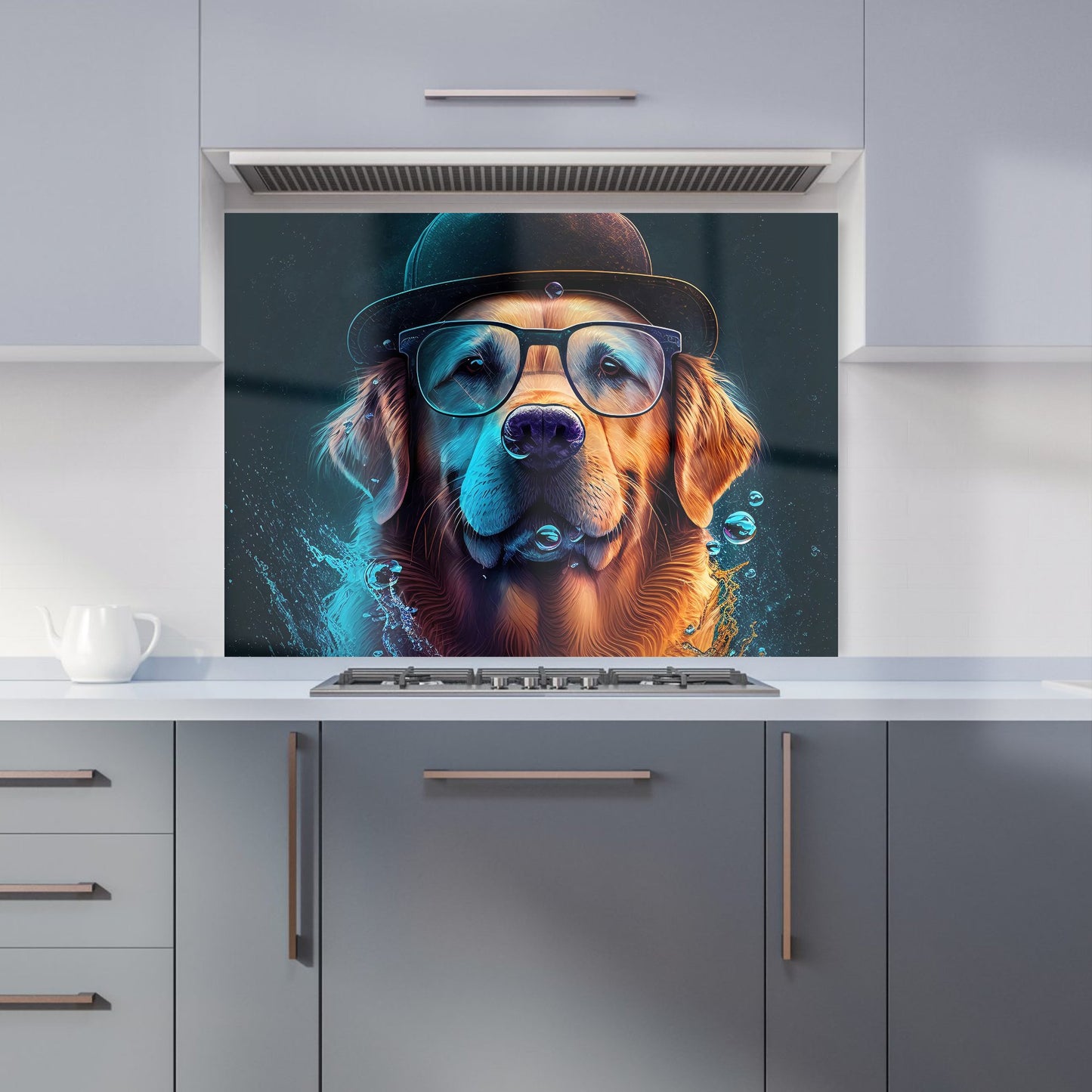 Golden Retriever Dog Kitchen Splashback
