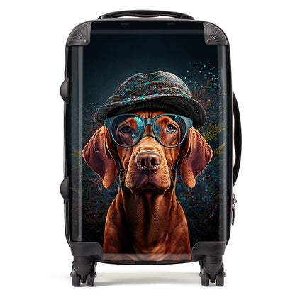 Hungarian Vizsla Dog Splashart Suitcase