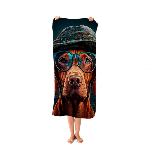 Hungarian Vizsla Dog Beach Towel