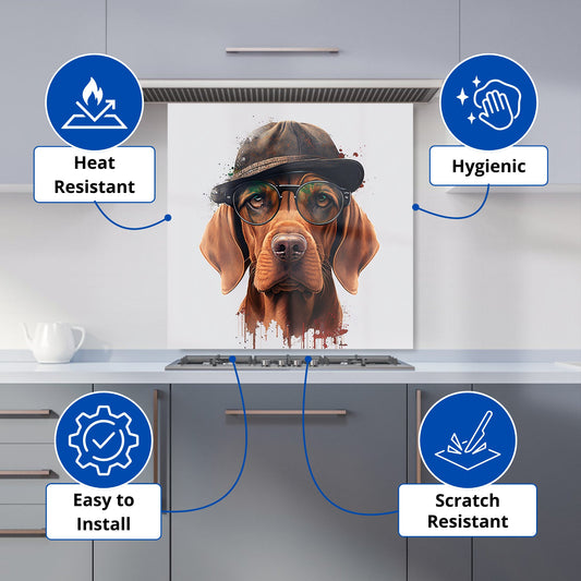 Hungarian Vizsla Dog Splashart Kitchen Splashback