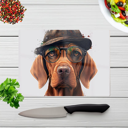 Hungarian Vizsla Dog Splashart Chopping Board