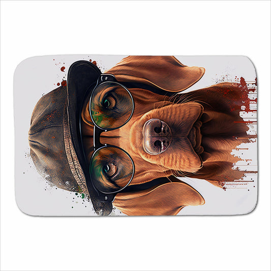Hungarian Vizsla Dog Splashart Sherpa Blanket