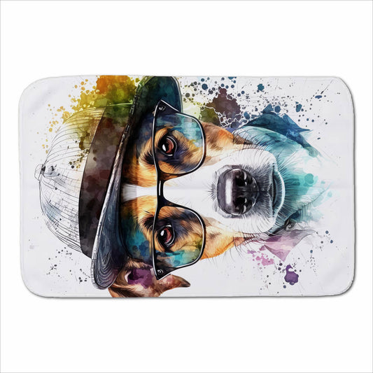 Jack Russell Dog Splashart Sherpa Blanket