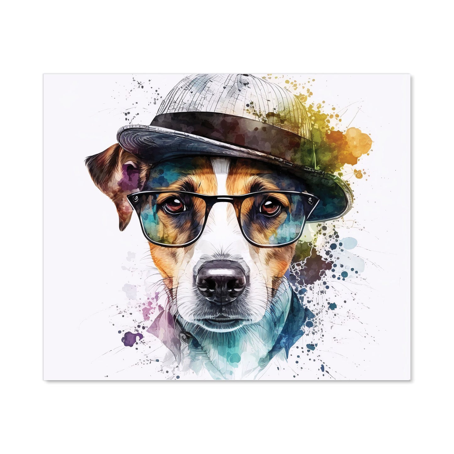 Jack Russell Dog Splashart Kitchen Splashback